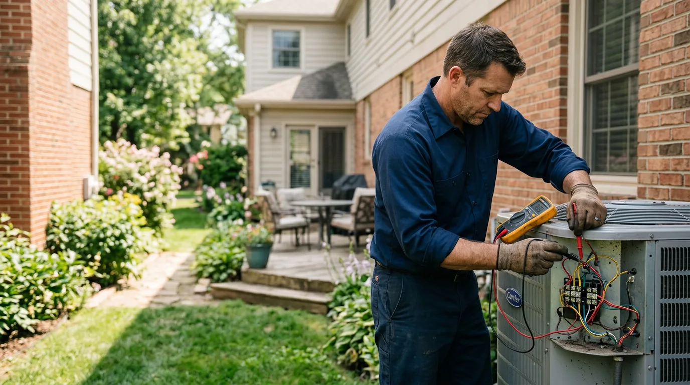 HVAC technician working near Quilcene, WA